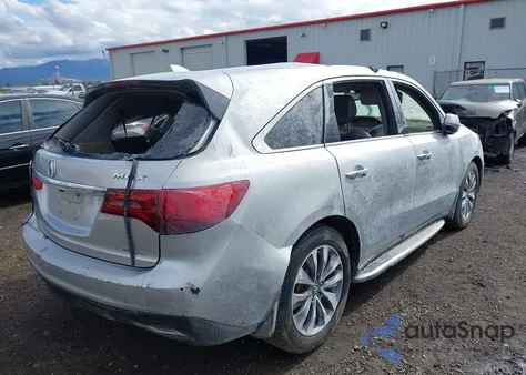 2014 Acura Mdx Technology Package z USA, uszkodzony, nr VIN 5FRYD4H44EB040093